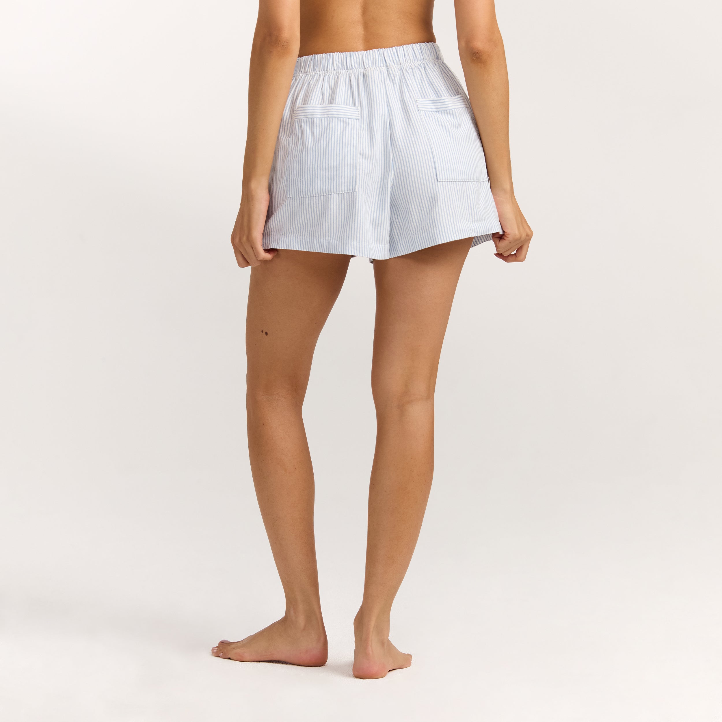 Woven Stripe Pyjamashorts | Woven Stripe Pyjamashorts - Blå Stripe