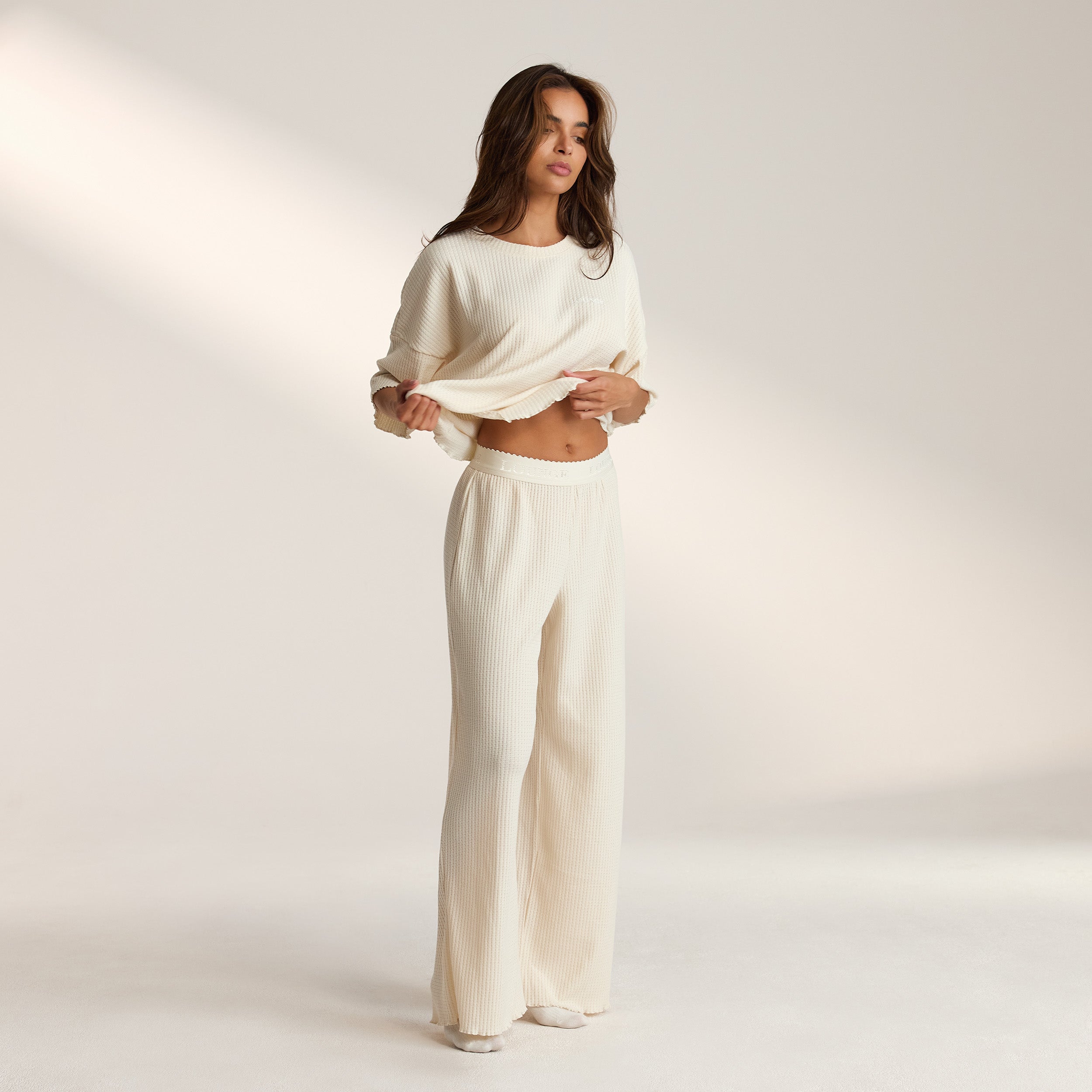 Soft Waffle Pyjamabyxor | Leidy, XS