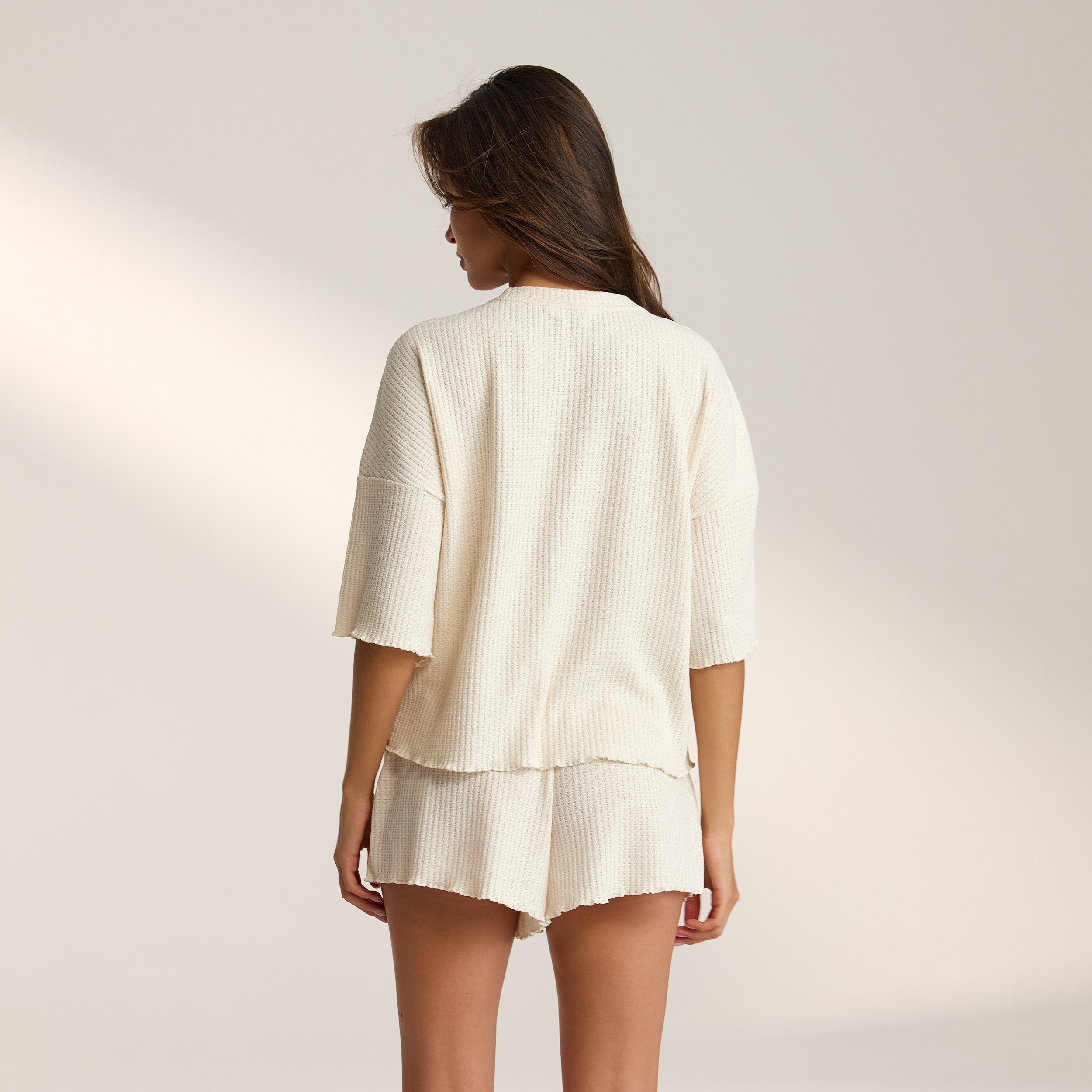 Soft Waffle Pyjamatopp | Leidy, XS