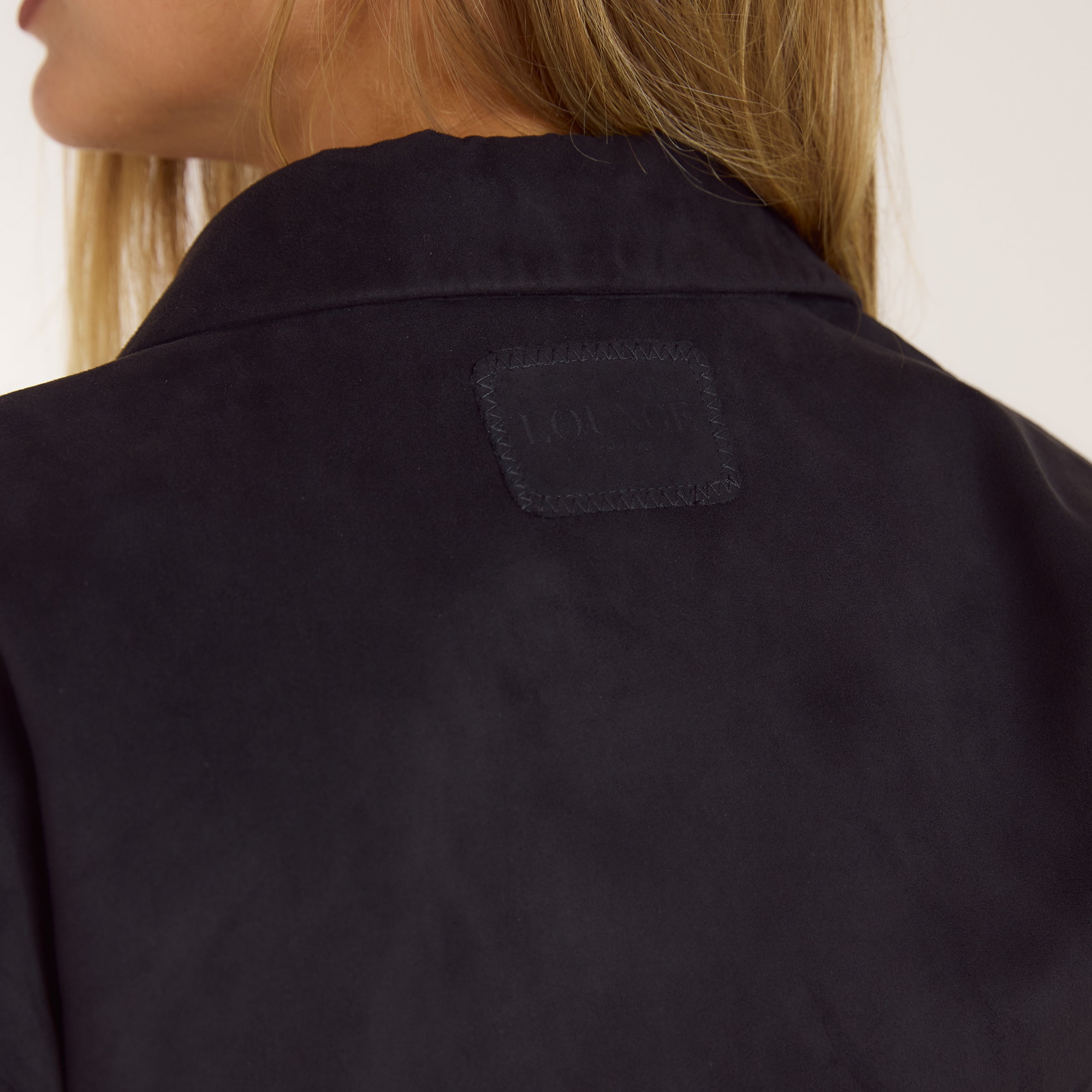 Suedette Blazer | Suedette Blazer - Svart