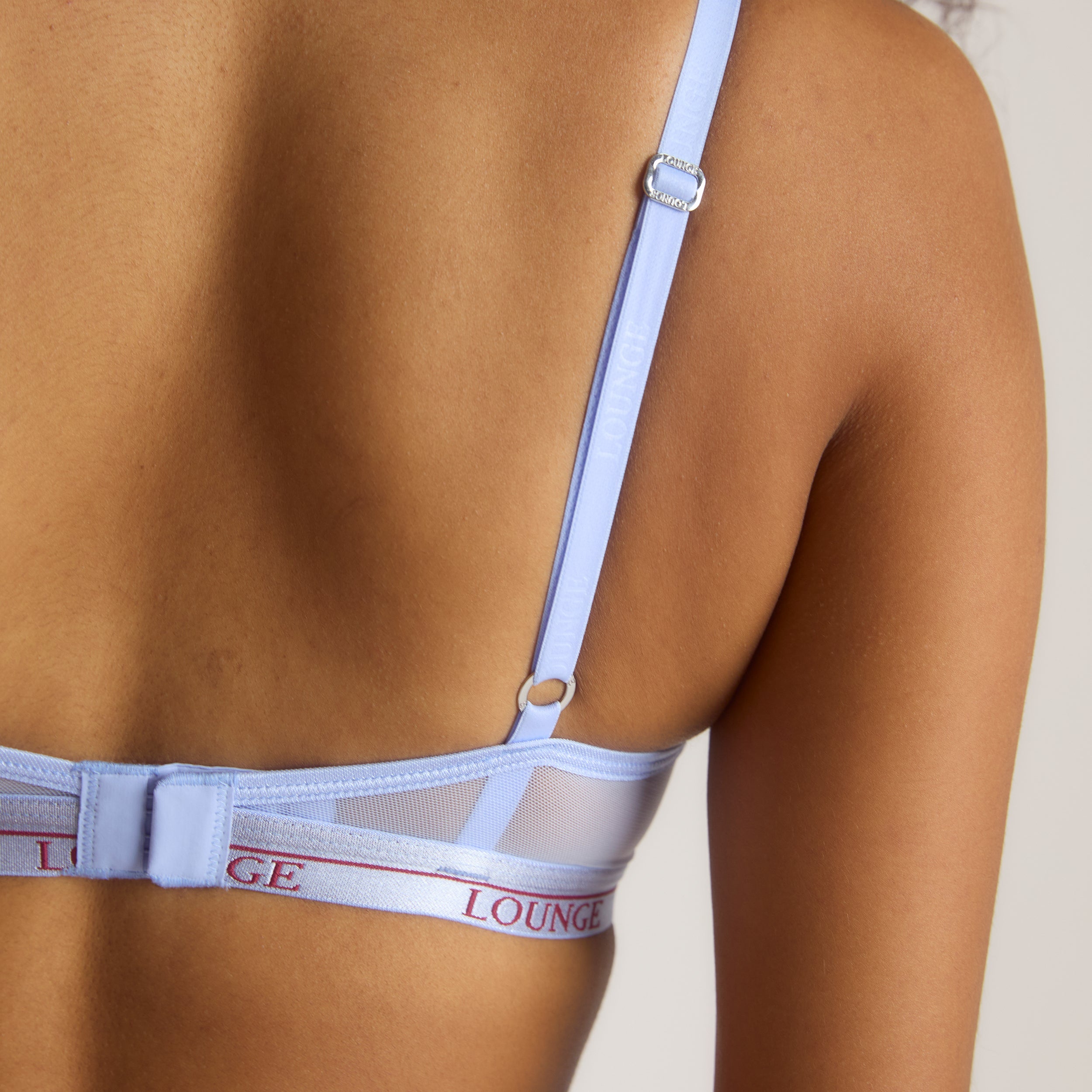 Tvåfärgad Blossom Balcony BH | Tvåfärgad Blossom Balcony BH - Kornblå