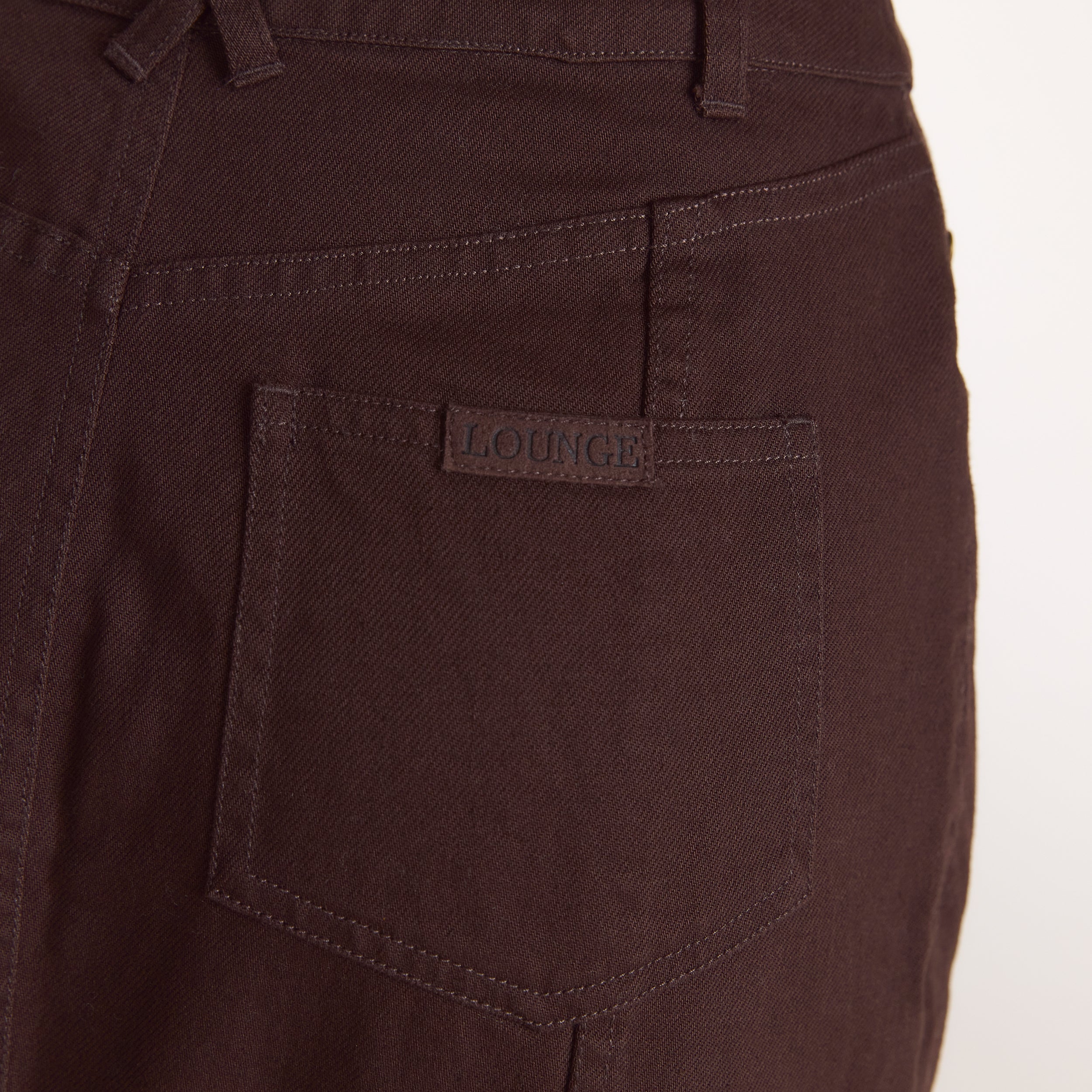 Rak maxikjol i denim | Rak maxikjol i denim - Choklad