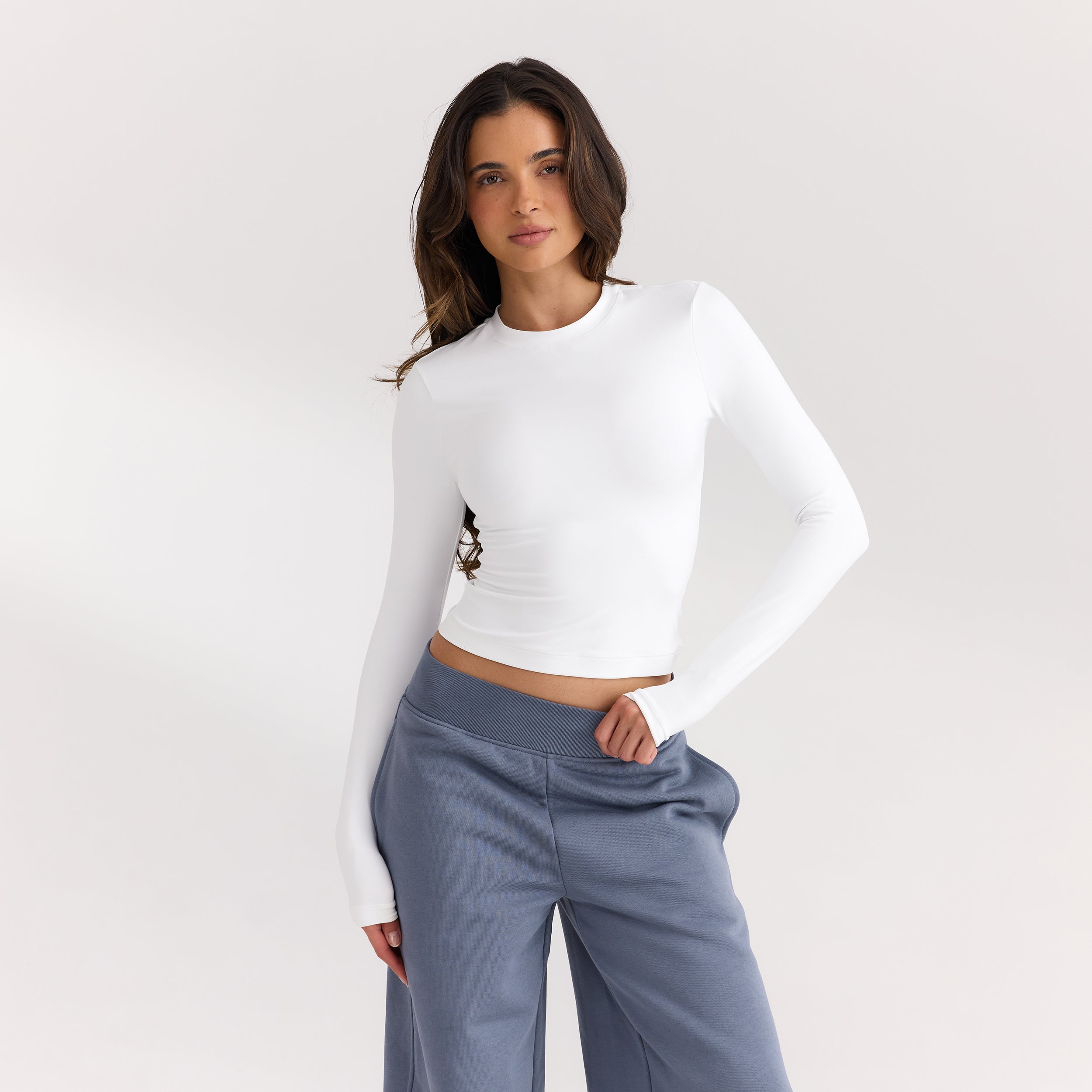ContourSoft™ Long-Sleeve Top | ContourSoft™ Long-Sleeve Top - Vit
