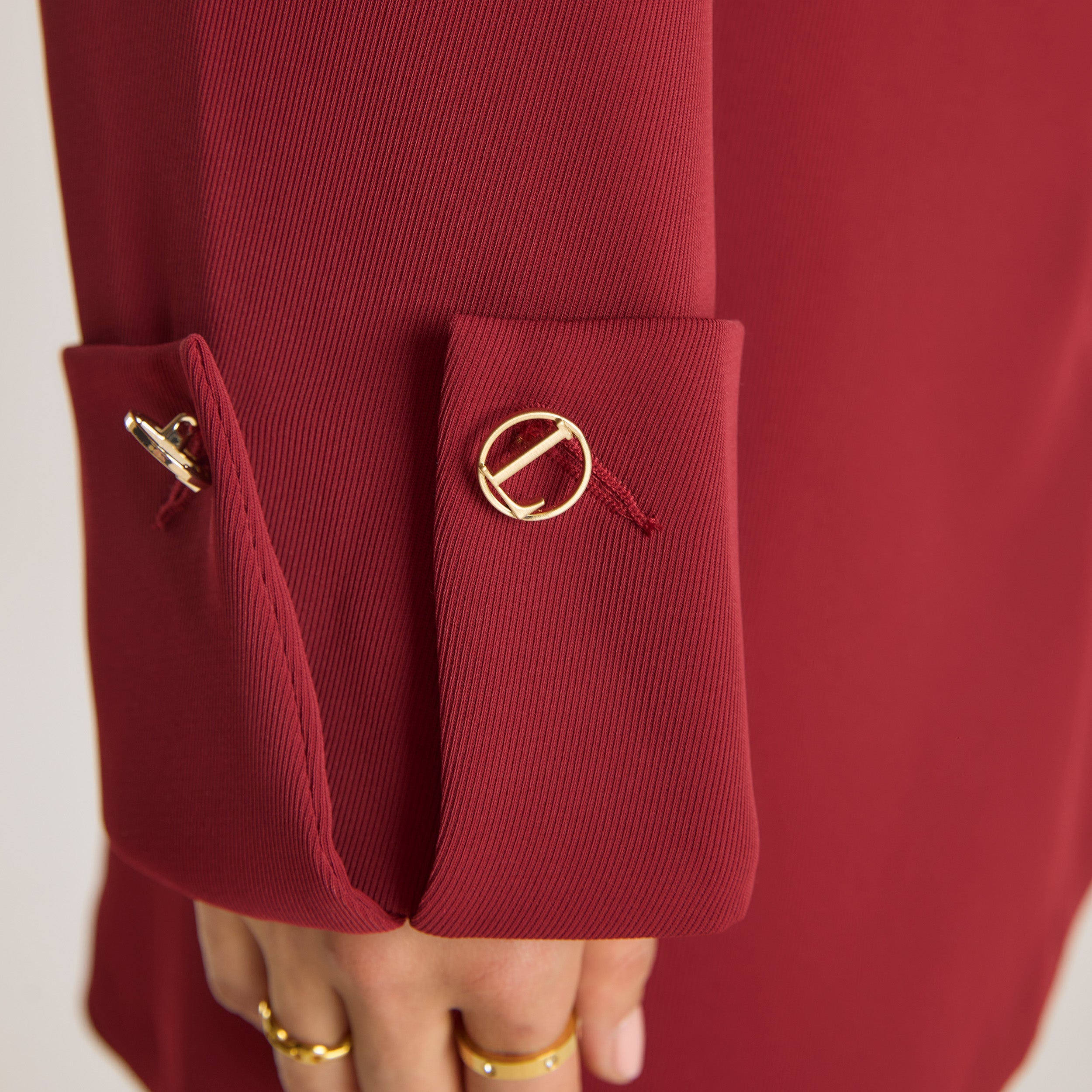 Strukturerad Jacka | Strukturerad Jacka - Vinröd