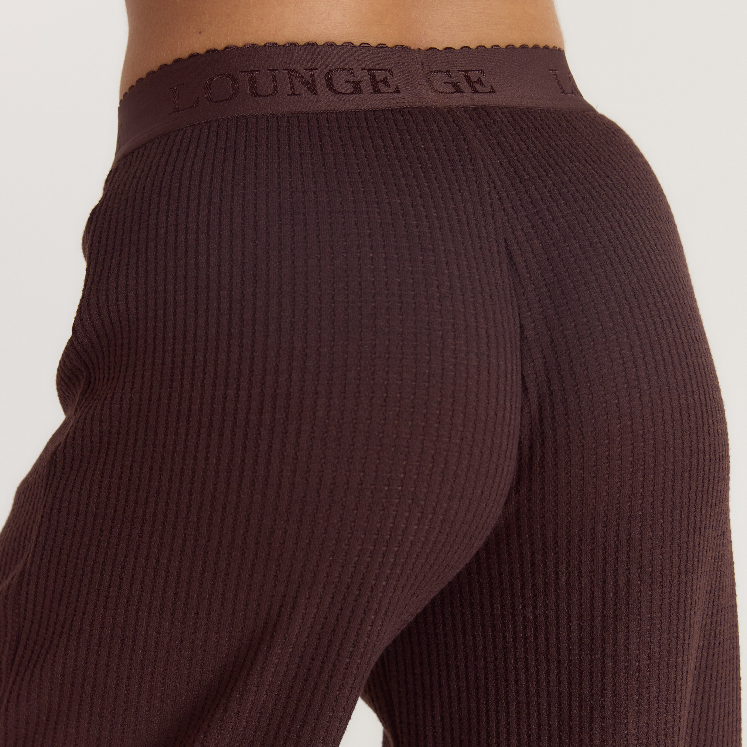 Soft Waffle Pyjamabyxor | Soft Waffle Pyjamabyxor - Mörk Choklad