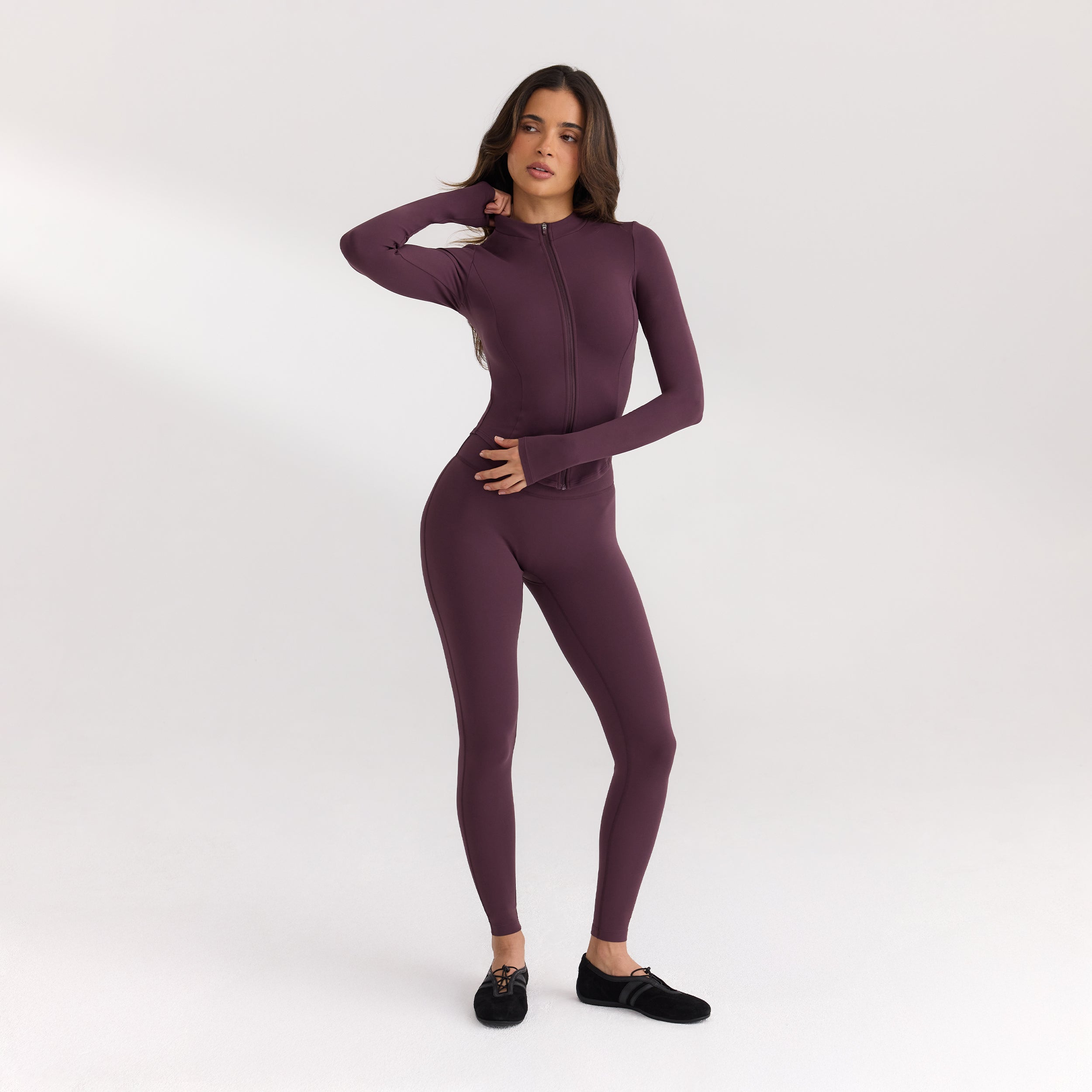 ContourSoft™ Klassiska Leggings | ContourSoft™ Klassiska Leggings - Körsbärslack