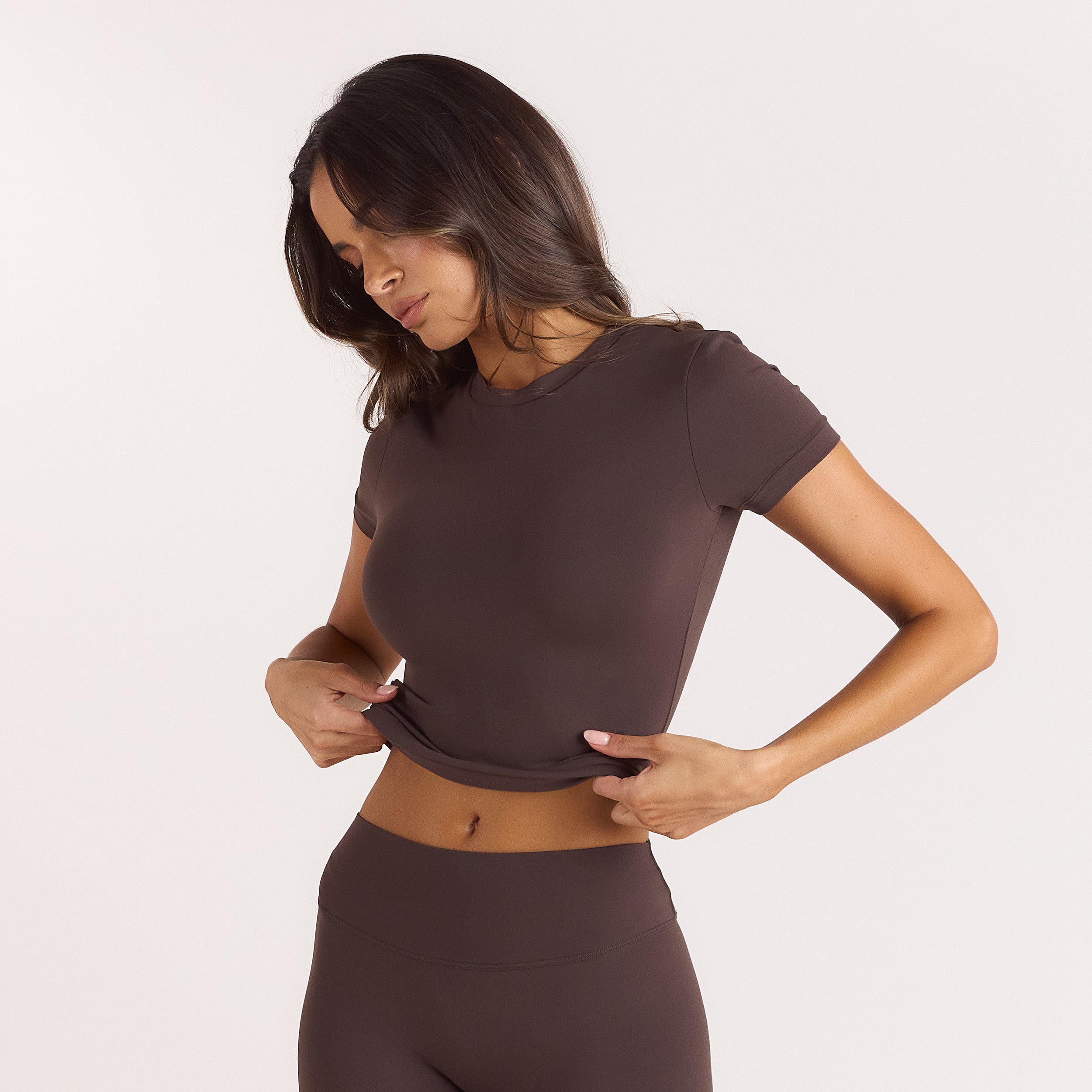 ContourSoft™ Short Sleeve T-Shirt | ContourSoft™ Short Sleeve T-Shirt - Mörk Choklad