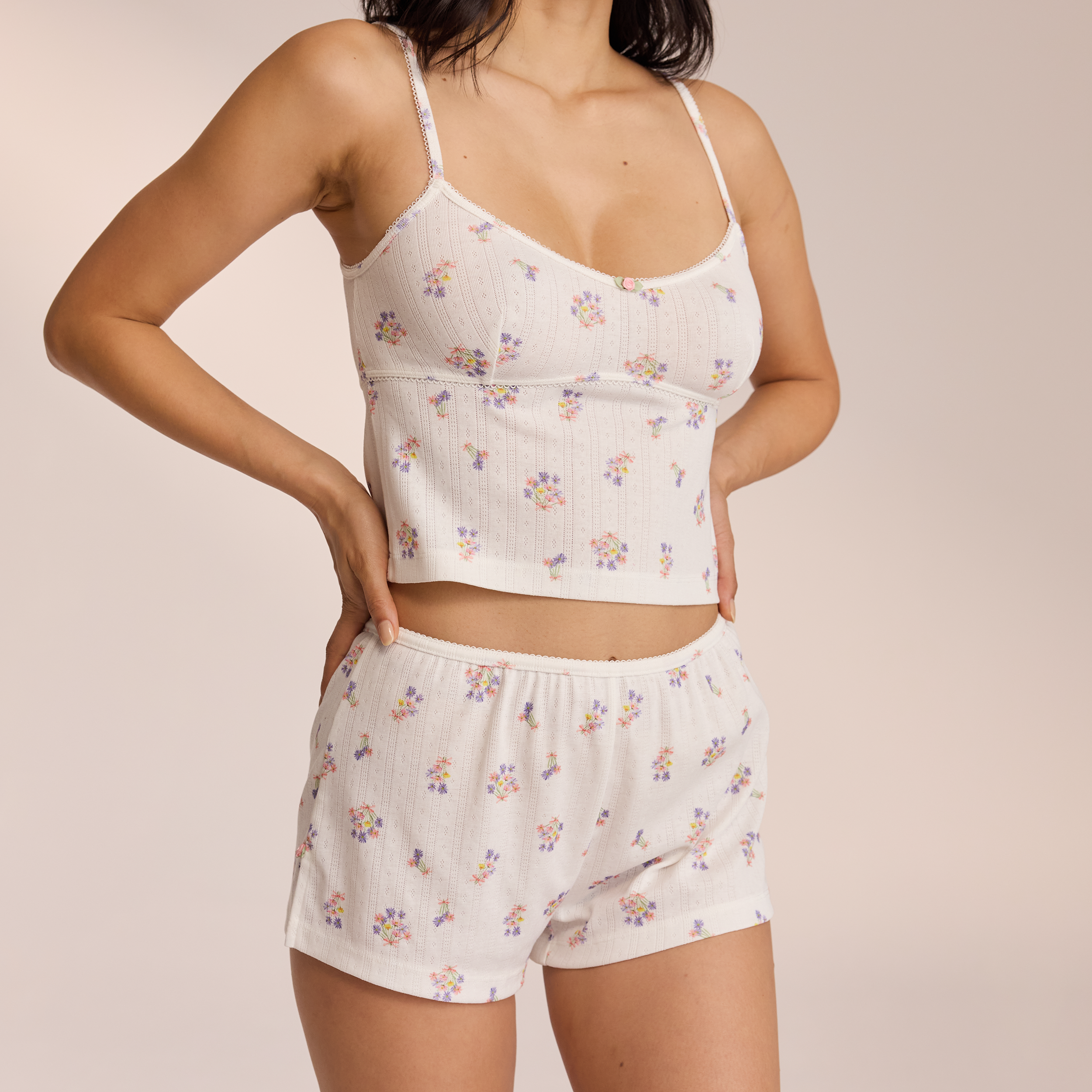 Pointelle Pyjamashorts  | Miki, S