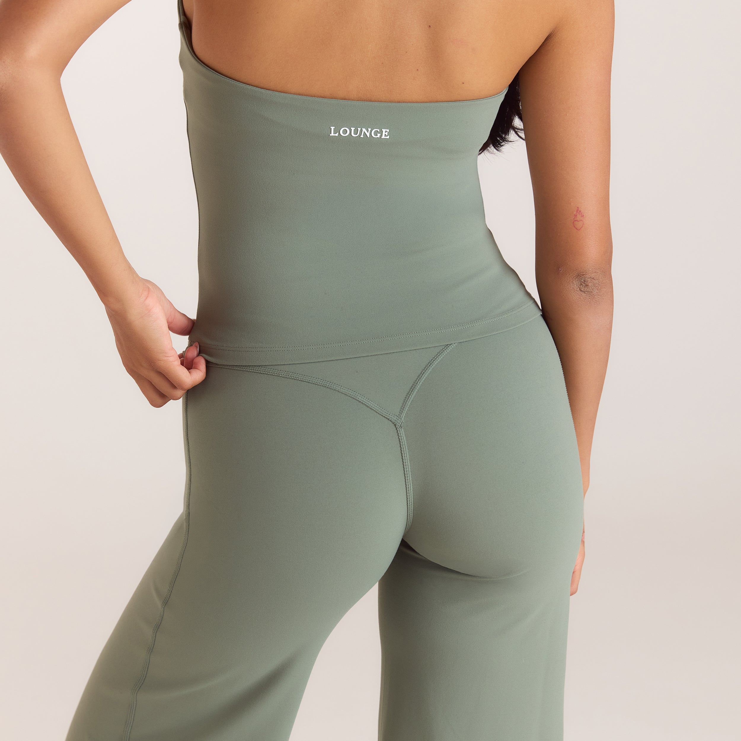ContourSoft™ Leggings med rakt ben | ContourSoft™ Leggings med rakt ben - Salviagrön