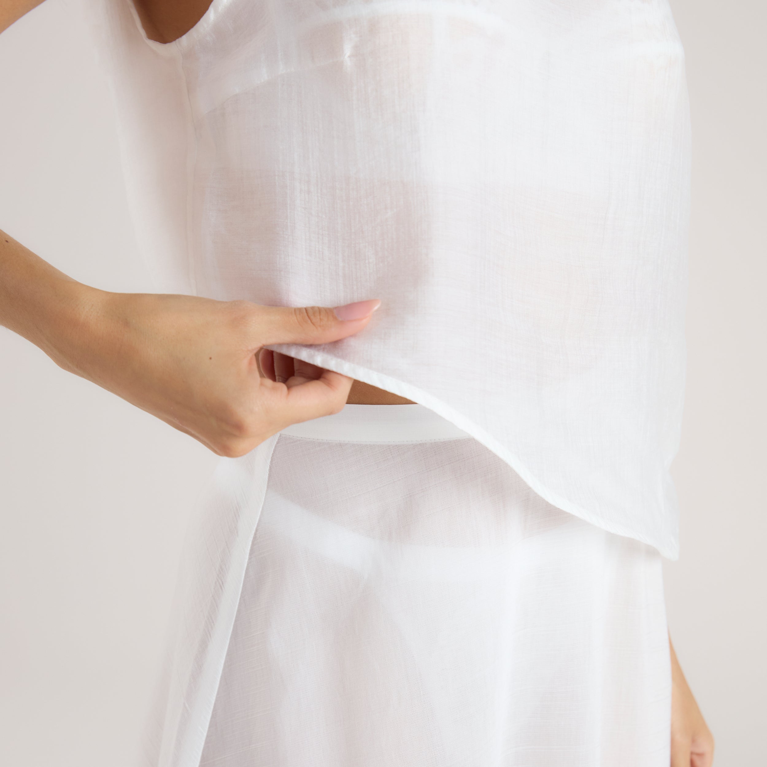 Sheer Linne | Sheer Linne - Vit