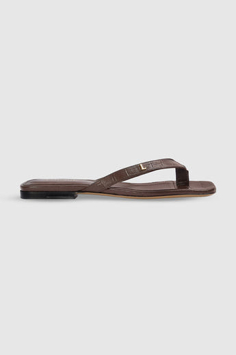 Brielle Flip Flops - Choklad