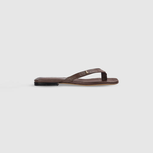 Brielle Flip Flops - Choklad