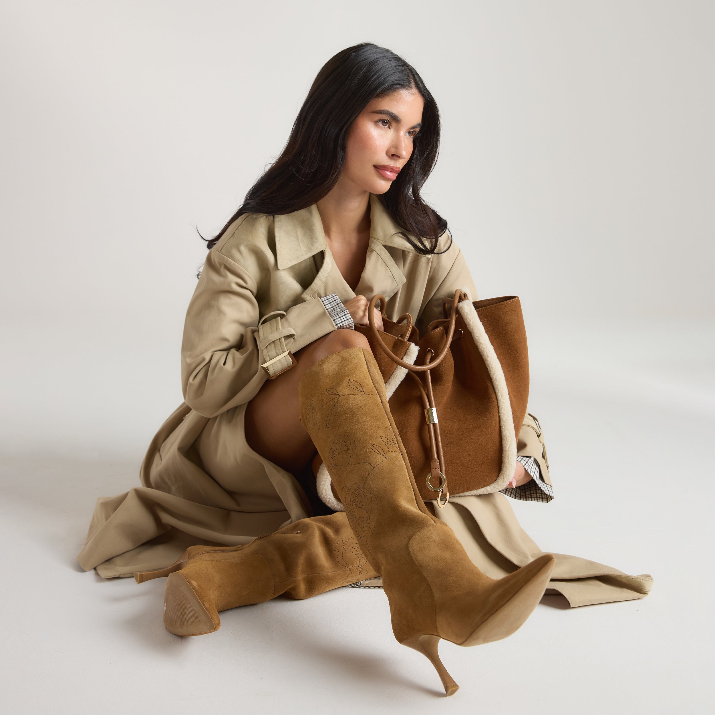 Nova Knähöga Stövlar | Nova Knähöga Stövlar - Tan