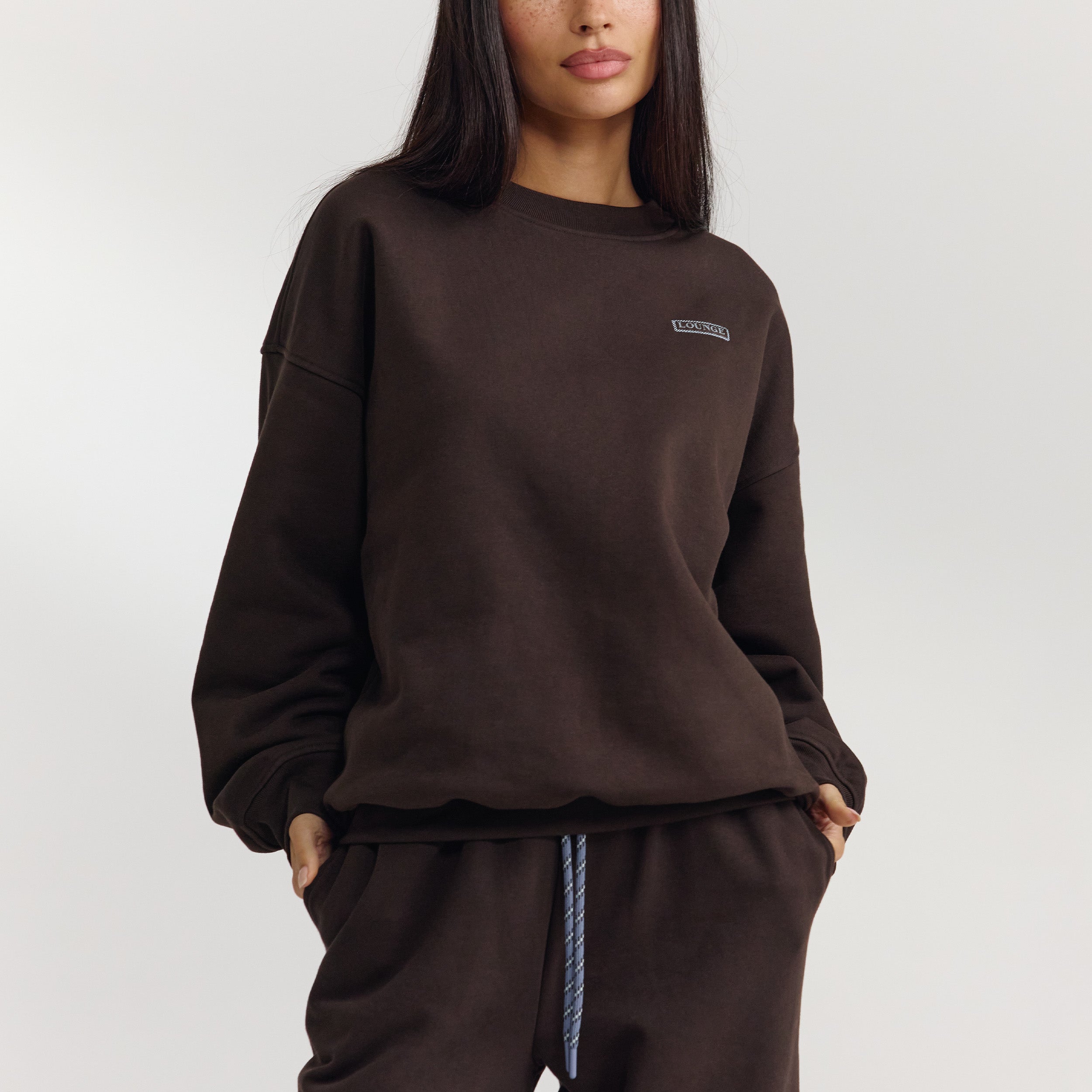 Oversized Tröja - Mörk Choklad alternate