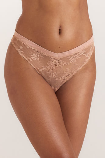 Lace Nurture Stringtrosor - Honungsfärgad