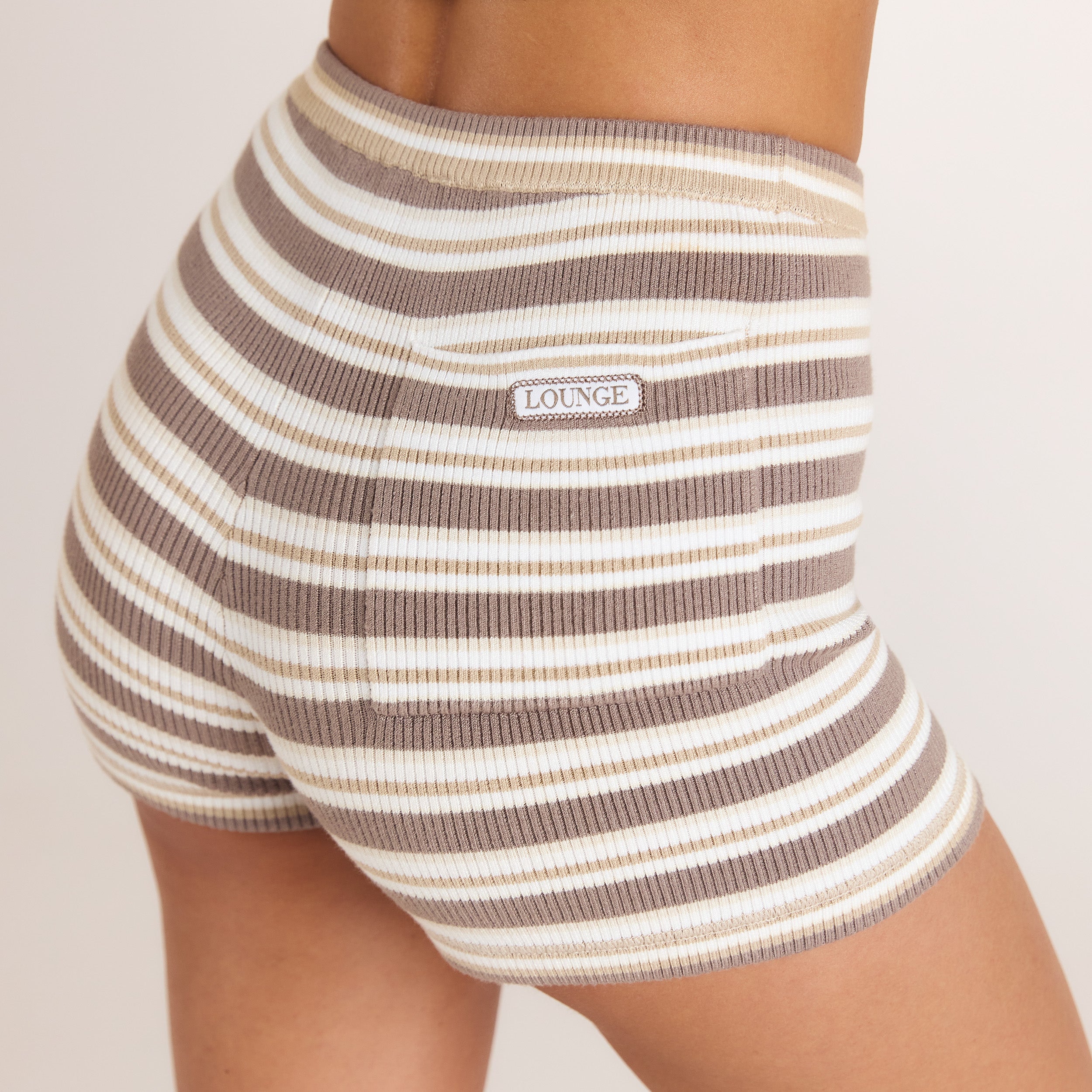 Stickade Shorts | Stickade Shorts - Beige Stripe