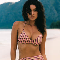 Sunstripe Bralette Bikinitopp - Retro Stripe