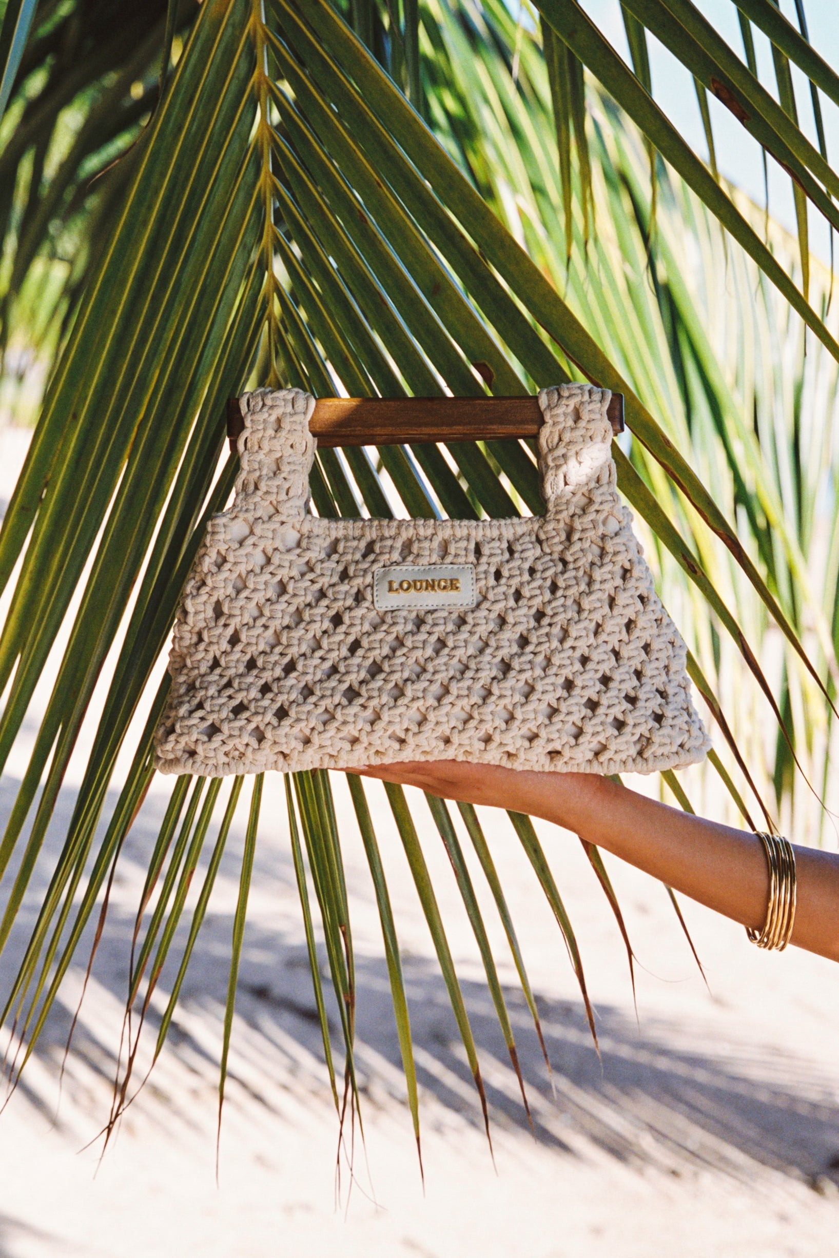 Clover Clutch Bag - Krämfärgad