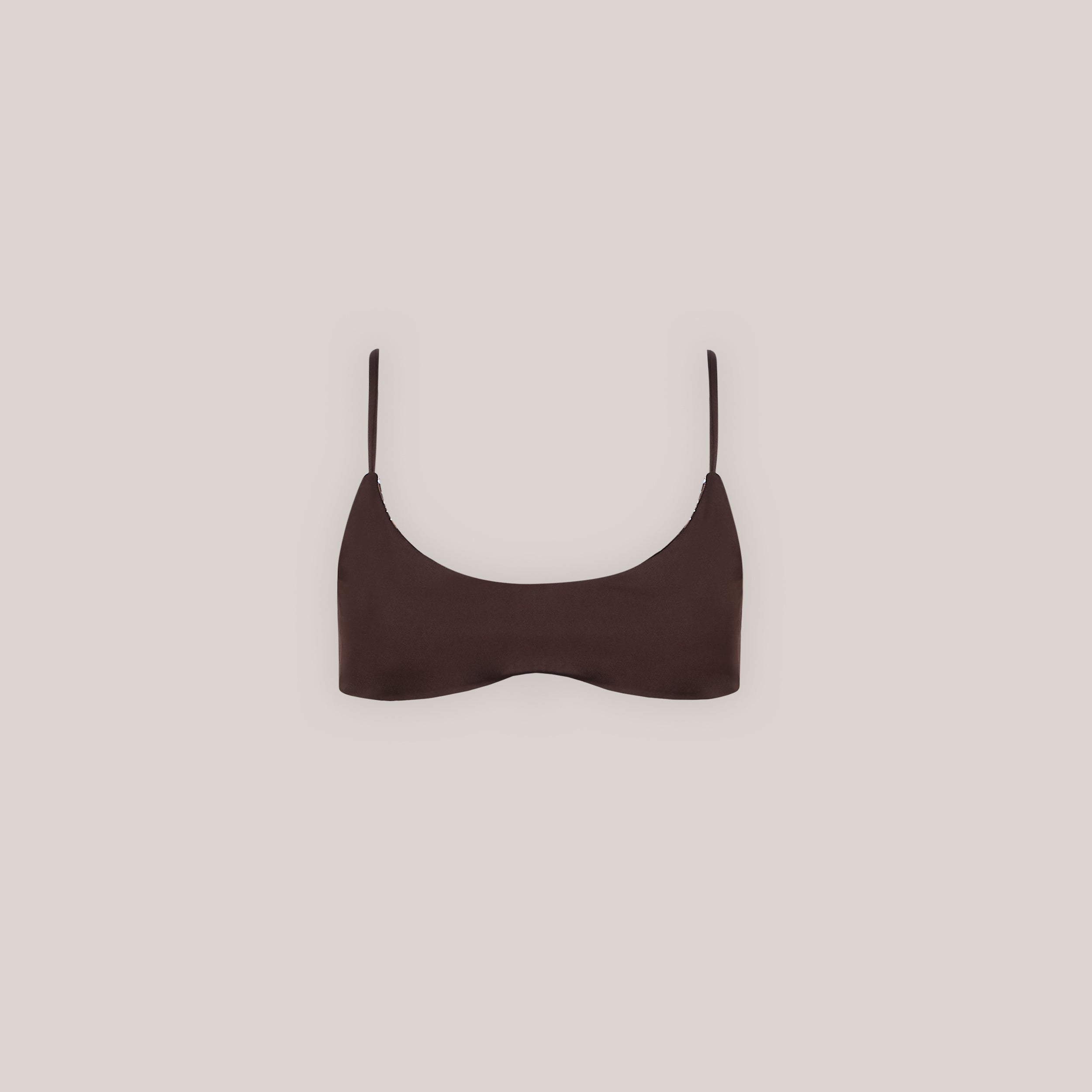 Vändbar Bralette Bikinitopp | Vändbar Bralette Bikinitopp - Brun/Blommig