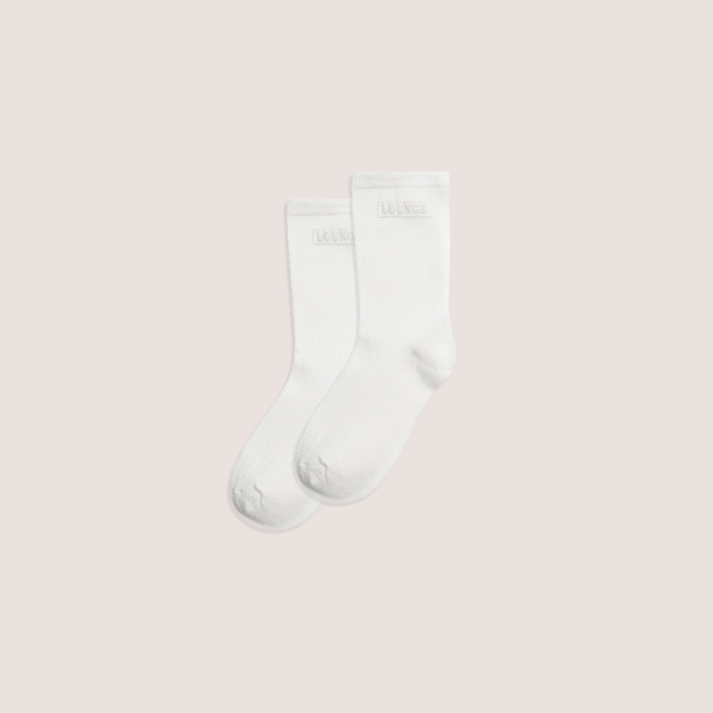 Ribbade strumpor (2-pack) | Ribbade strumpor (2-pack) - Vit